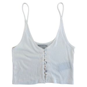 Urban Outfitters Strappy Button Down Crop Top
